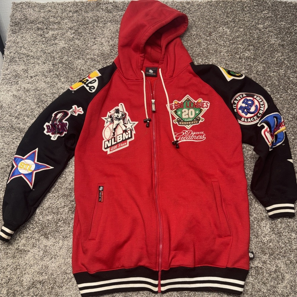 Vtg Big Boy Headgear NLBM "Discover Greatness" 20 Classics Patch‎ Hoodie Size XL